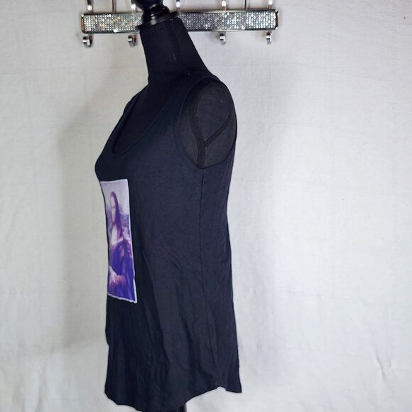 Port and Company Ring Spun Fan Favorite Black Mona Lisa Tank Top Size Small - Picture 10 of 16